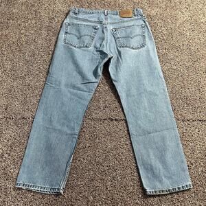 Vintage Levis 505 Jeans Mens 38x30 Light Wash Denim Regular Fit Straight Leg 90s